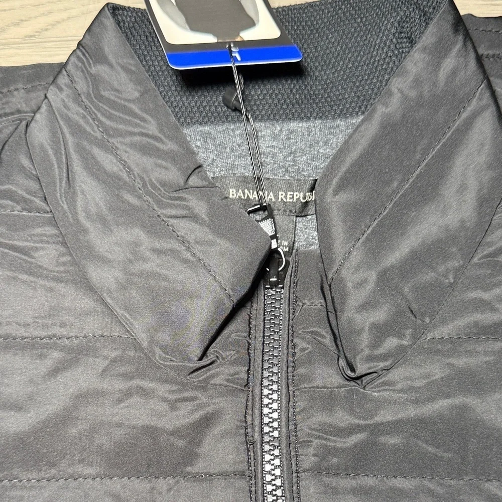 NEW! Banana Republic Men’s Quilted Puffer Vest Jacket Black